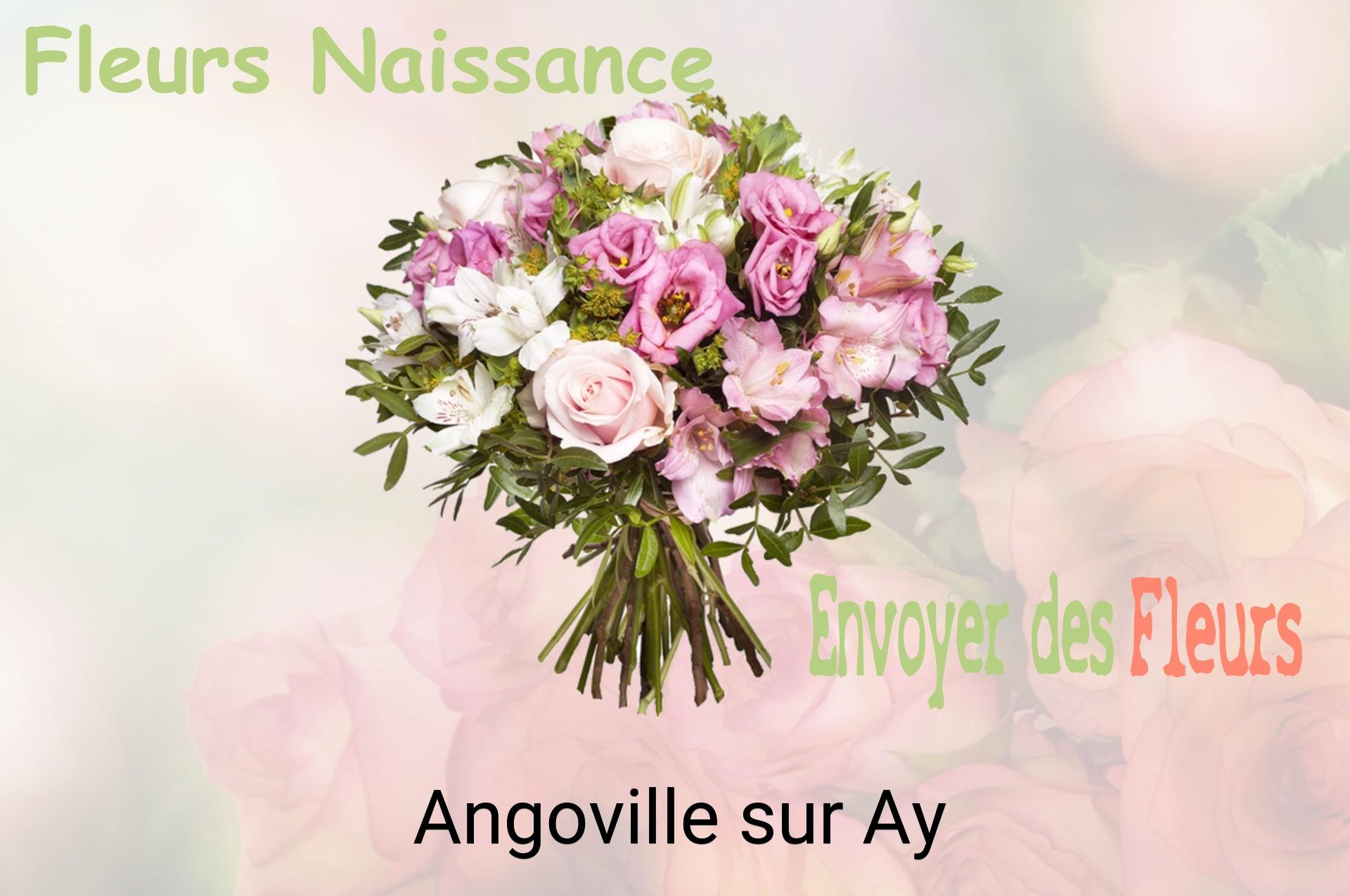 Bouquet de fleurs de naissance livré à Angoville-sur-Ay